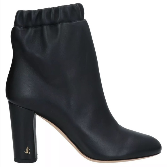 Jimmy Choo marva 85 women Boots booties soft napa leather JC Logo 36 1/2 NWT - Picture 3 of 12